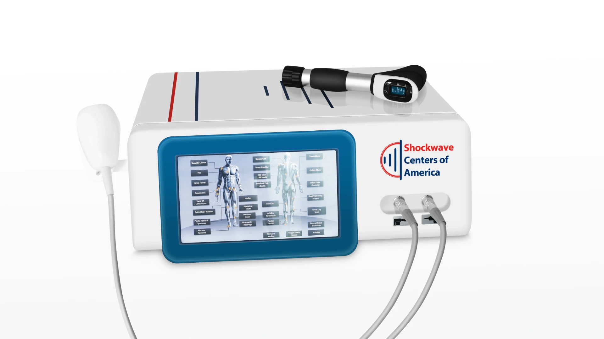 The Shockwave Centers of America shockwave therapy device used at Kinetic Chiropractic